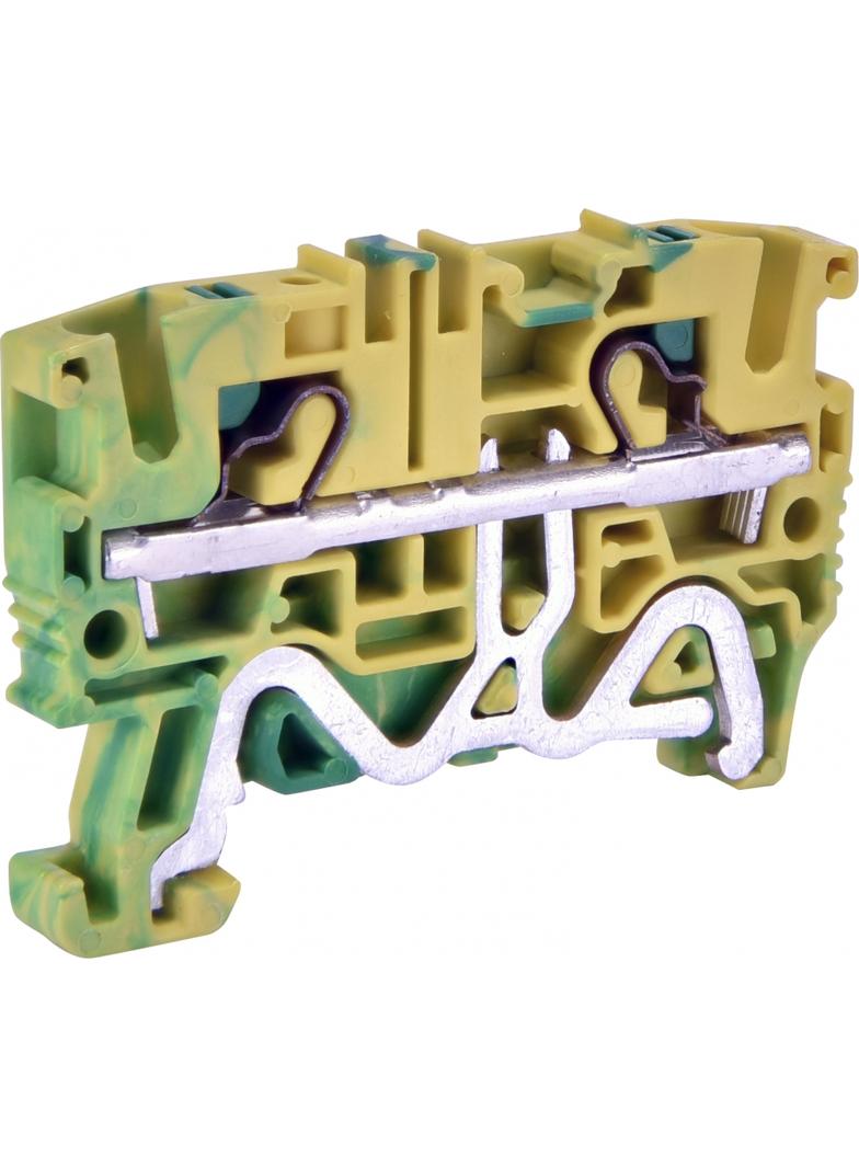ESH-EFCE.4 Złączka sprężynowa ochronna 4 mm2 (żółto-zielona)