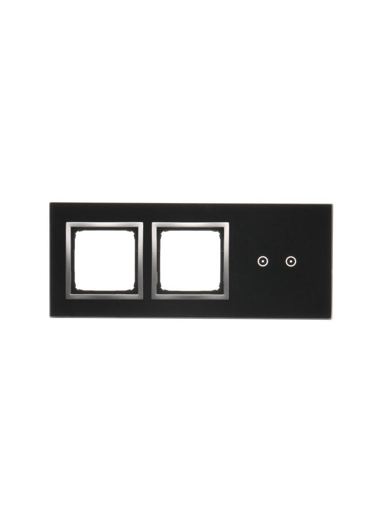 Simon 54 Touch Panel dotykowy S54 Touch 3 moduły 2 pola dotykowe poziome + 2 otwory na osprzęty S54 księżycowa lawa DSTR3200/74 KONTAKT