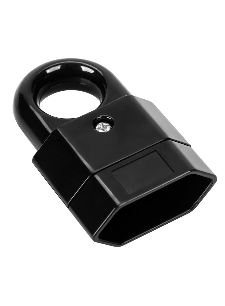 Gniazdo EURO płaskie 2P 10A z uchem czarne OR-AE-13181/B ORNO