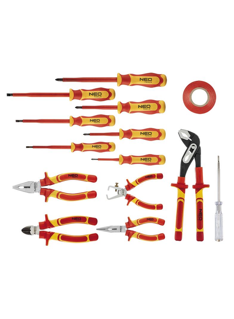 Zestaw szczypiec i wkrętaków 1000V, 13 szt.