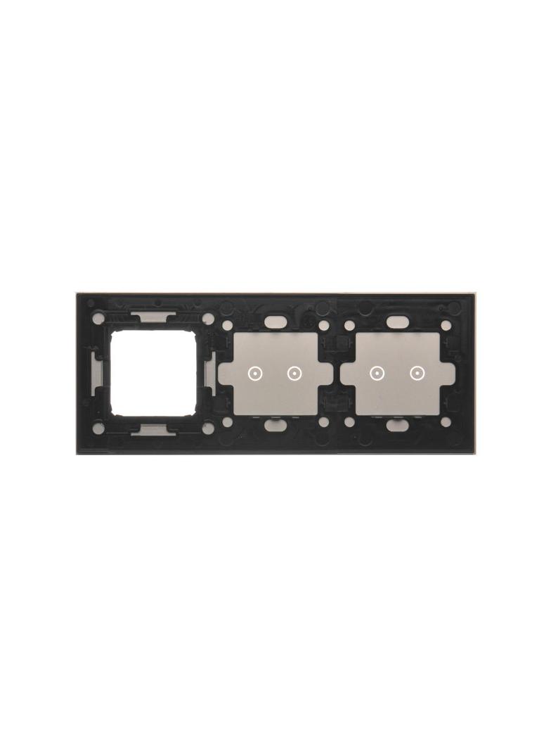 Simon 54 Touch Panel dotykowy S54 Touch 3 moduły 2 pola dotykowe poziome + 2 pola dotykowe poziome + 1 otwór na osprzęt S54 srebrna mgła DSTR3220/71 KONTAKT