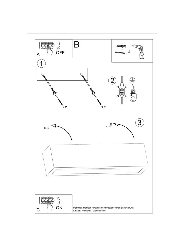 Sollux Kinkiet VEGA 50 beton SL.0993