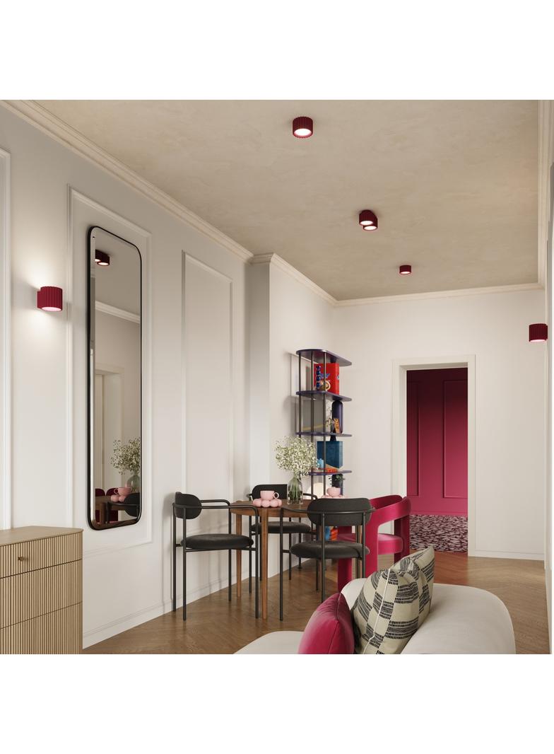 SOLLUX Plafon AURA 1 burgund Gx53 ; SL.1822