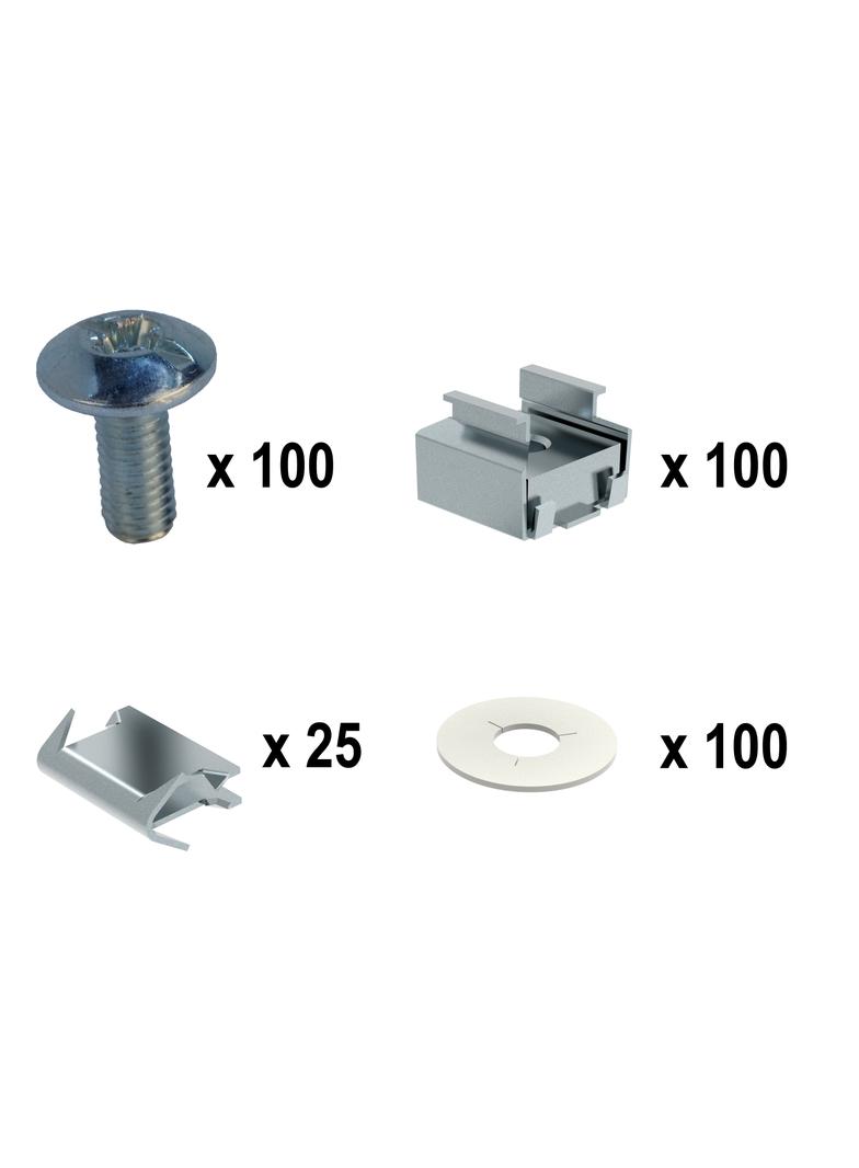 XL3S KOMPLET 100 WKRĘTÓW DO MOCOWANIA OSŁON, Legrand