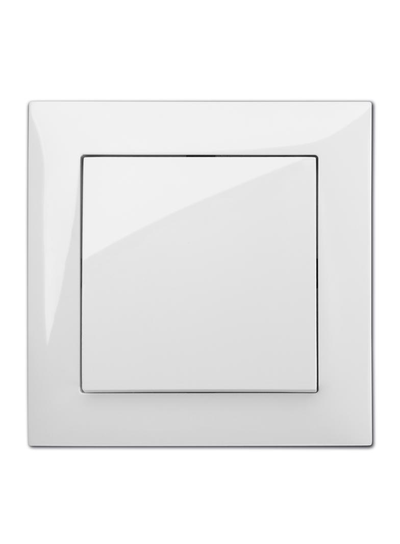 Ramka SENTIA 1x biała  IP 20 biała