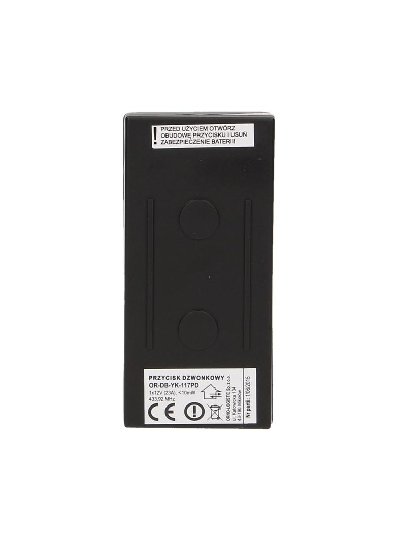 Przycisk bezprzewodowy do rozbudowy dzwonka OR-DB-YK-117 OR-DB-YK-117PD ORNO