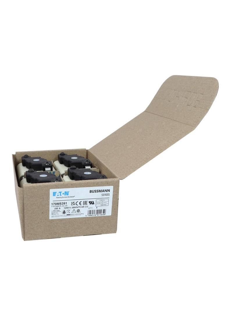 FUSE 350A 1250V 2BKN/75 AR CU Wkładka szybka 350A AC 1250V rozmiar 2 61x75x77 mm aR IEC UL 170M5391