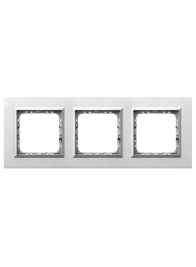 SONATA Ramka potrójna - kolor aluminium R-3RAC/35/38