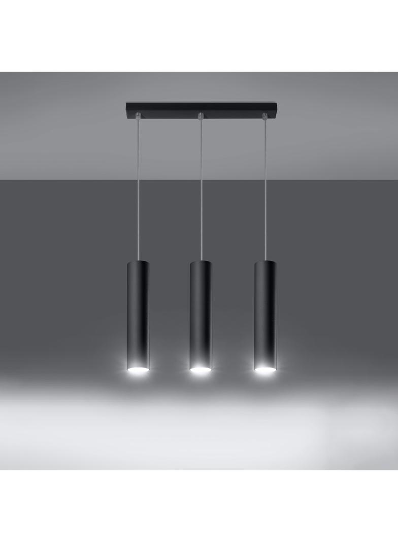 Sollux Lampa wisząca LAGOS 3L czarny SL.0329
