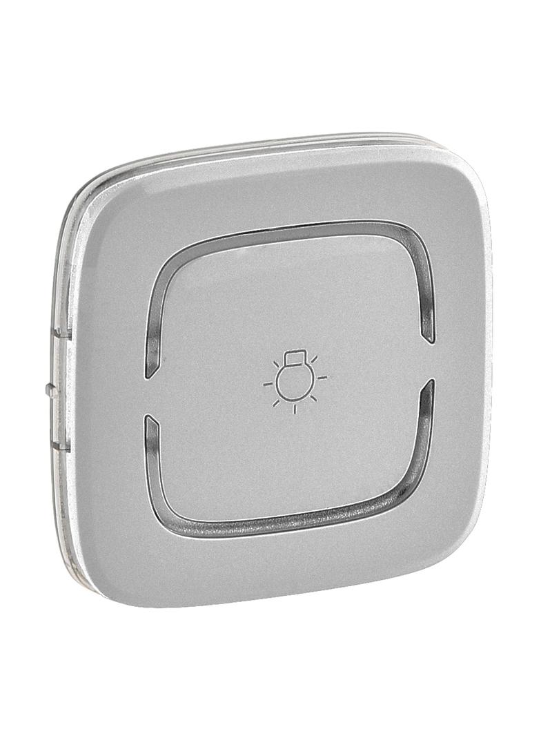 MY HOME VALENA ALLURE - KLAWISZ STEROWNIKA PODSTAWOWEGO OŚWIETLENIE ALUMINIUM, Legrand