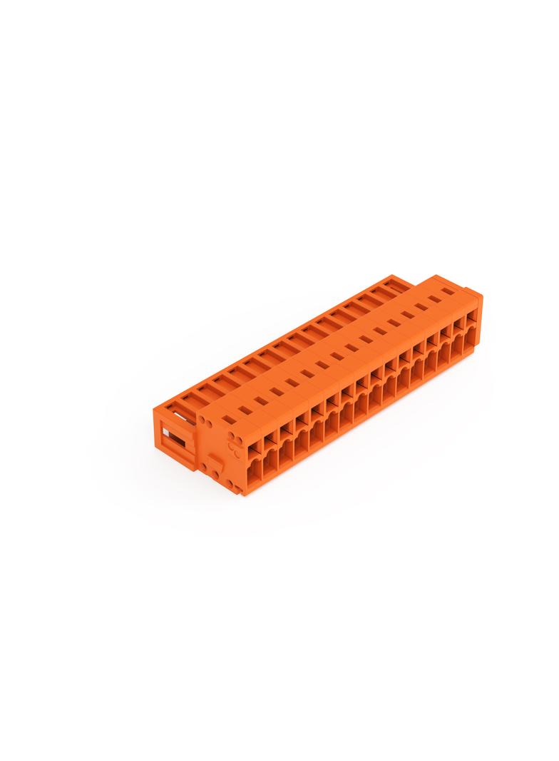 MCS-MINI Classic wtyk 16-bieg. pomarańczowy raster 3,81 mm /25szt./ WAGO