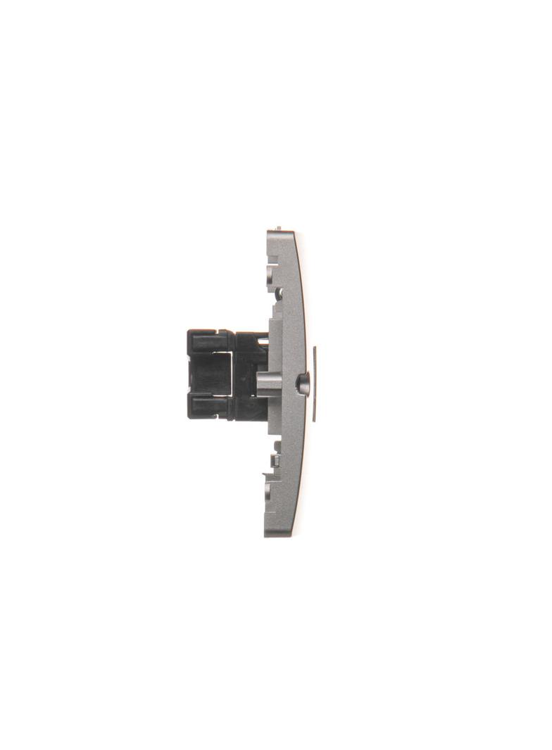 Simon Basic Gniazdo komputerowe RJ45 pojedyncze kategoria 5e . Montaż gniazda na wkręty do puszki stal inox BMF51.02/21 KONTAKT