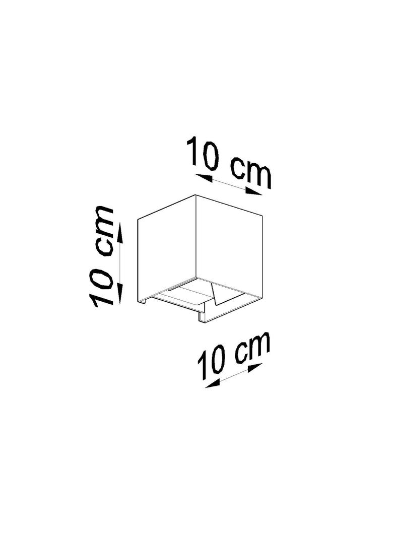 Sollux Kinkiet LUCA czarny LED IP54 SL.0545