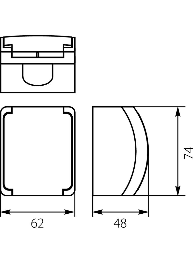 VG-Koala Gn. poj. 2P+Z-CHUKO n/t IP44 brąZ- klapką brąZ-181-02 61.390 OPATÓWEK