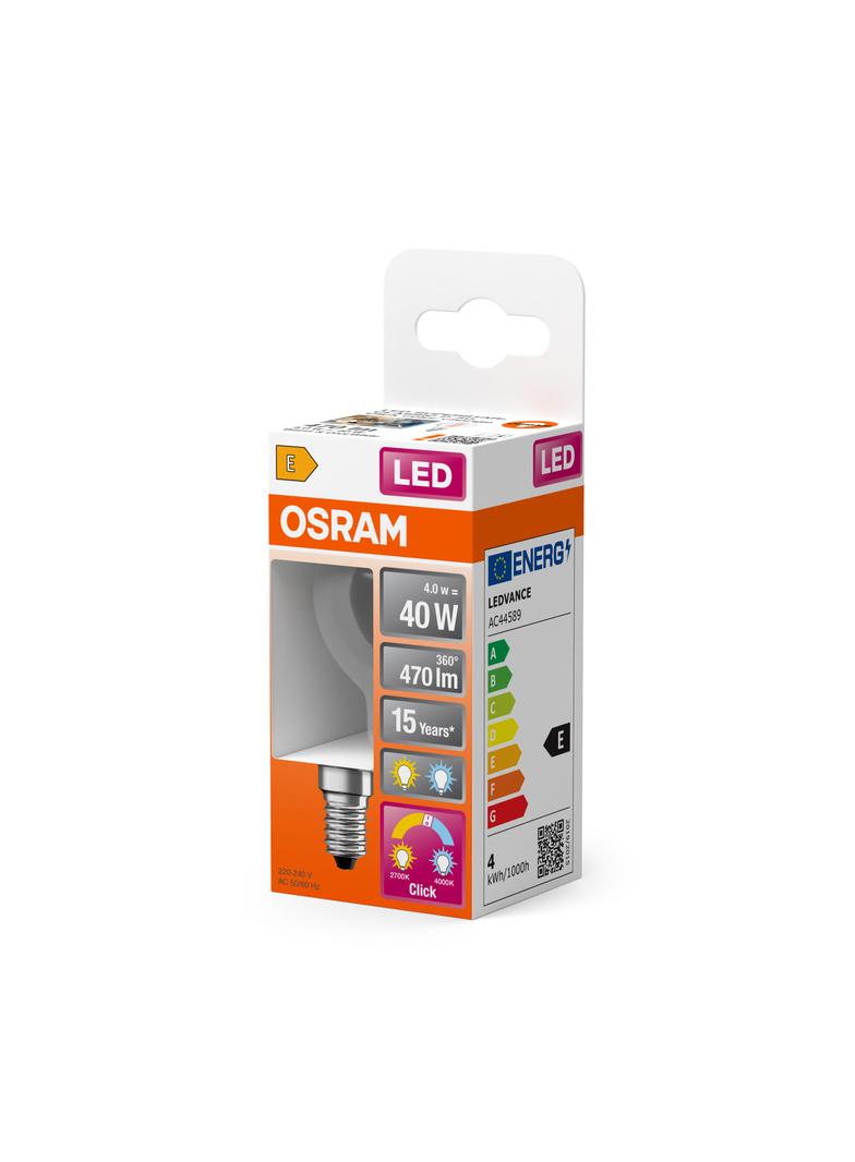 Lampa LED STAR+ non-dim CL P40 Act&Rel FILAMENT 4W 827 E14