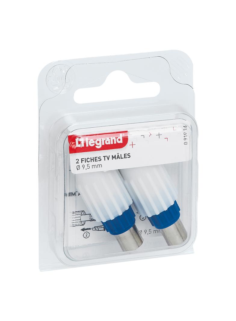 2 WTYKI MĘSKIE Z WYJŚCIEM PROSTYM, Legrand