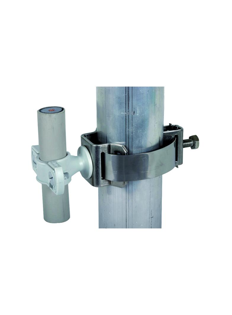 Wspornik do przewodu HVI 23 mm z obejmą taśmową, K-stal nierdzewna NIRO