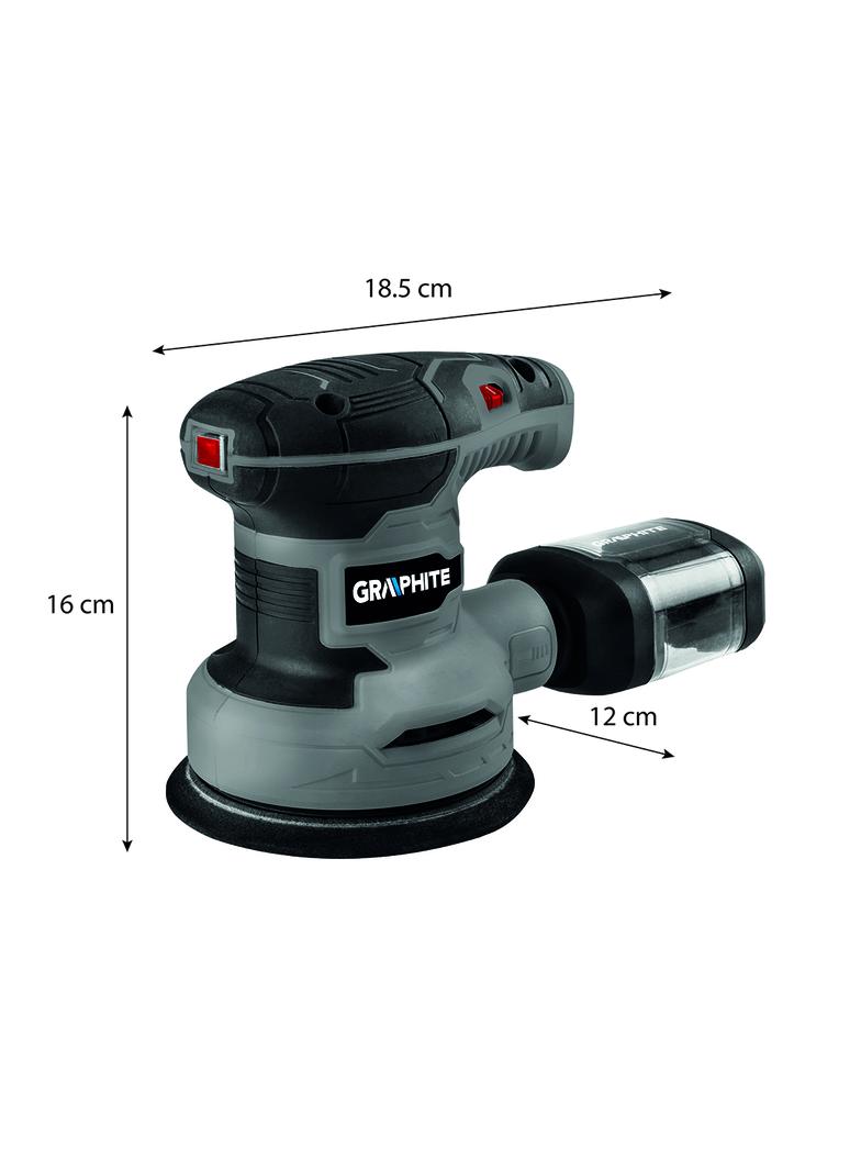Szlifierka mimośrodowa 300W, stopa 125 mm