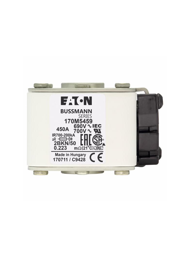 FUSE 450A 690V 2BKN/50 AR UC Wkładka szybka 450A AC 690V rozmiar 2 aR IEC UL 170M5459 EATON