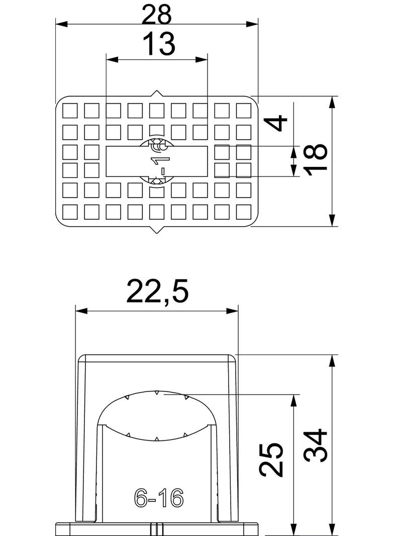 3050, UCHWYTY DOCISK.6-16 SZ.M6