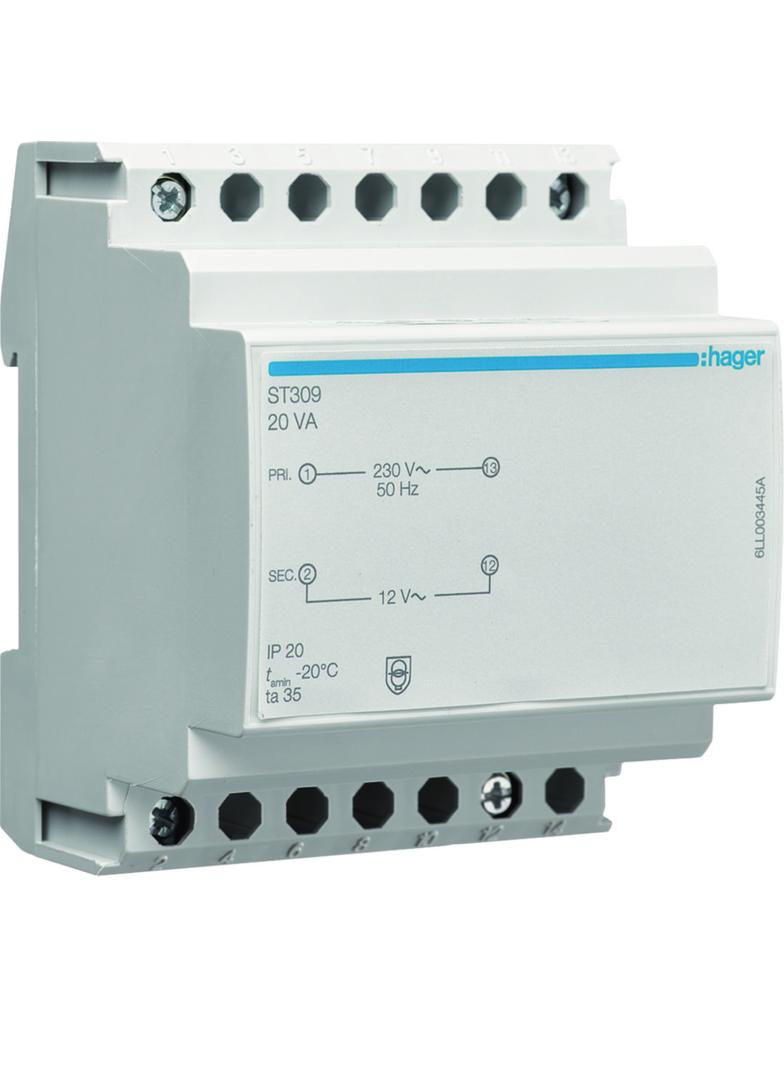 Transformator bezpieczeństwa 230/12VAC 20VA