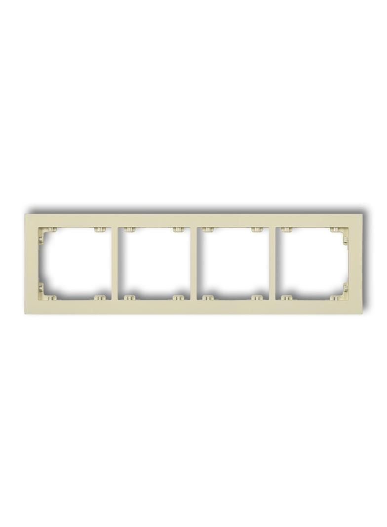 DECO Ramka podczwórna z tworzywa DECO Pastel Matt orzech ziemny 44DR-4 KARLIK