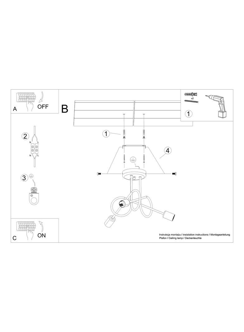 Żyrandol LOOP 3 chrom