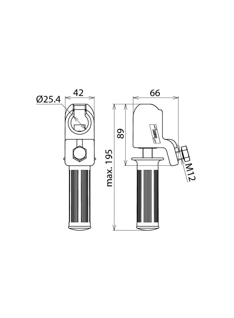 Zacisk kołpakowy K4, 25-150 mm2, fi 25 mm