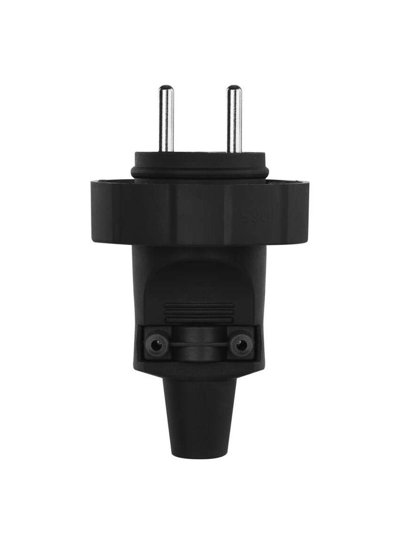Wtyczka prosta IP65 guma czarna P0037 EMOS