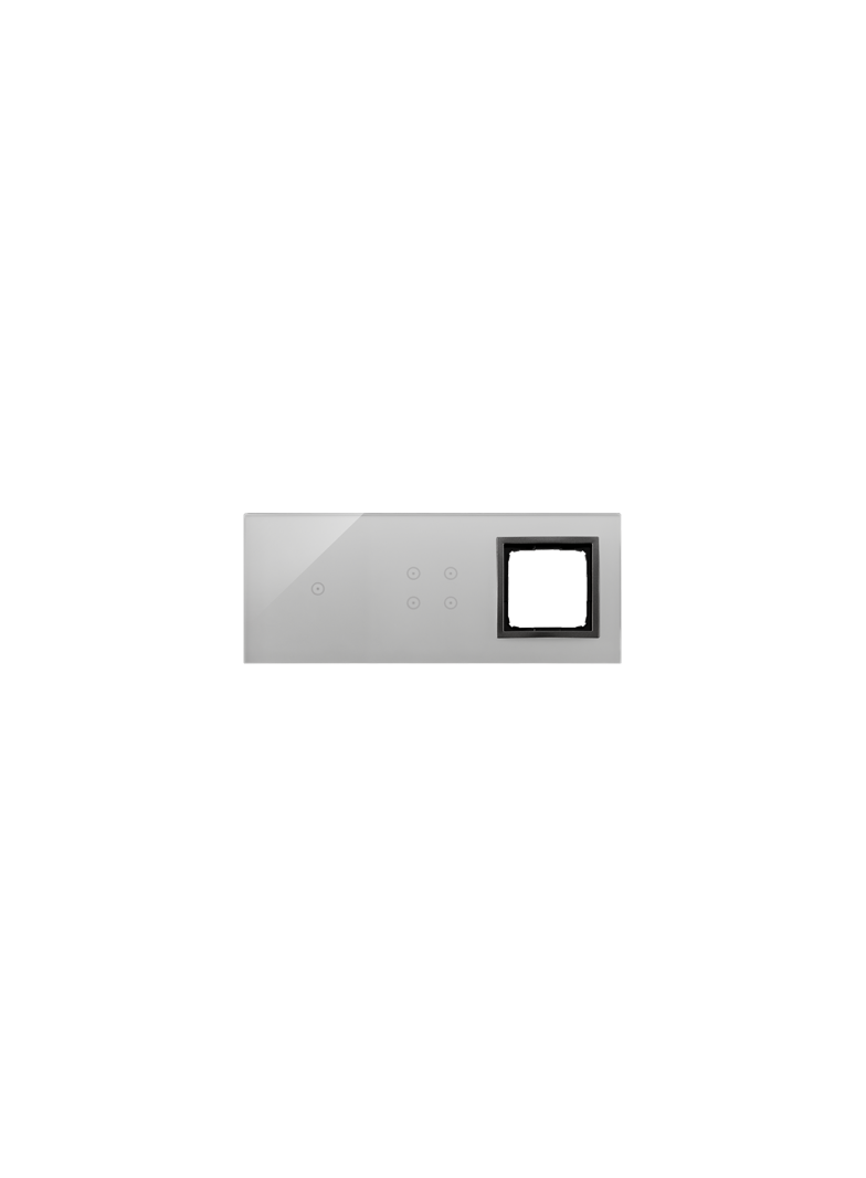 Simon 54 Touch Panel dotykowy S54 Touch 3 moduły 1 pole dotykowe + 4 pola dotykowe + 1 otwór na osprzęt S54 burzowa chmura DSTR3140/72 KONTAKT