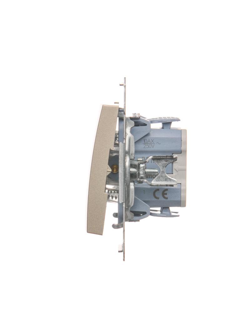 Simon 54 Przycisk „światło” 10A szybkozłączka złoty mat