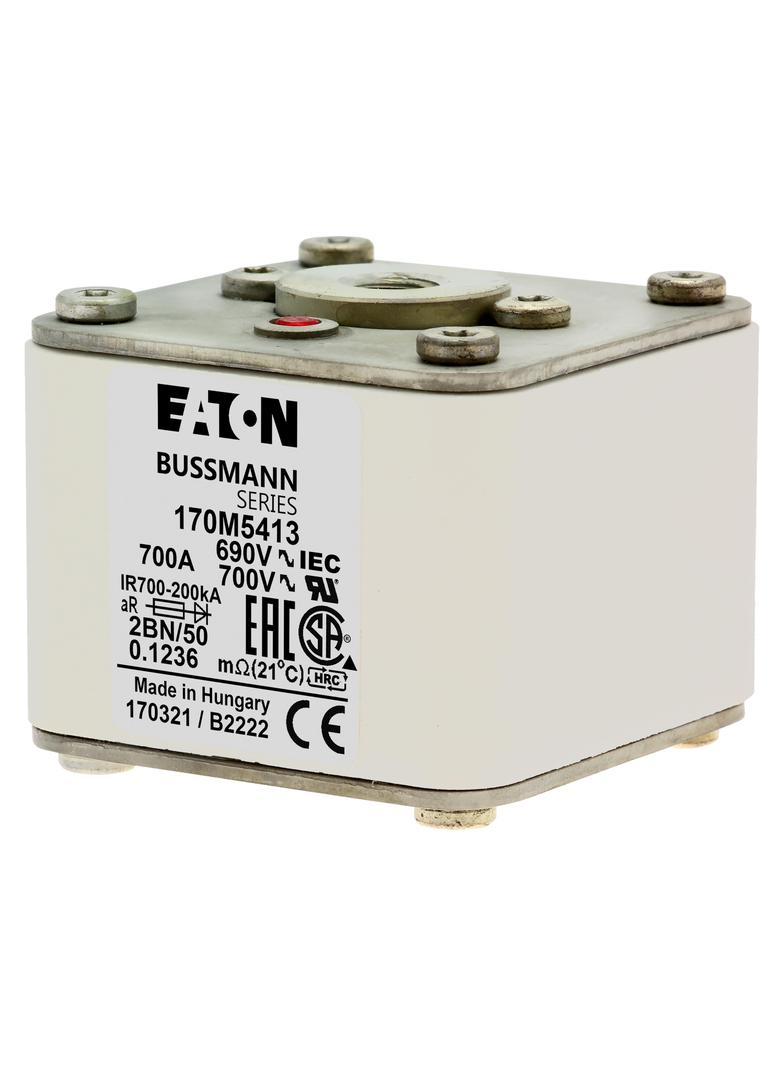 FUSE 700A 690V 2BN/50 AR UC Wkładka szybka 700A AC 690V rozmiar 2 61x77x51 mm aR IEC UL 170M5413 EAT