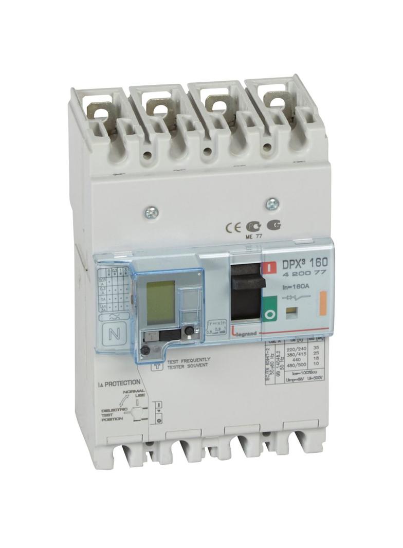 Wyłącznik DPX3 160 Z Zab. R-Pr. 4P 160A 25Ka 420077 LEGRAND