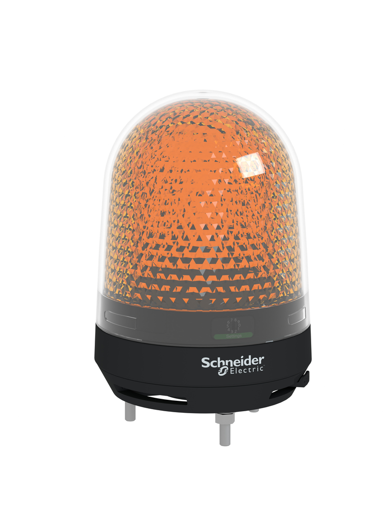 Harmony XVR Sygnalizator świetlny z brzęczkiem pomarańczowy fi100 70-90 dB zintegrowany LED 100-230V AC XVR3M05S Schneider