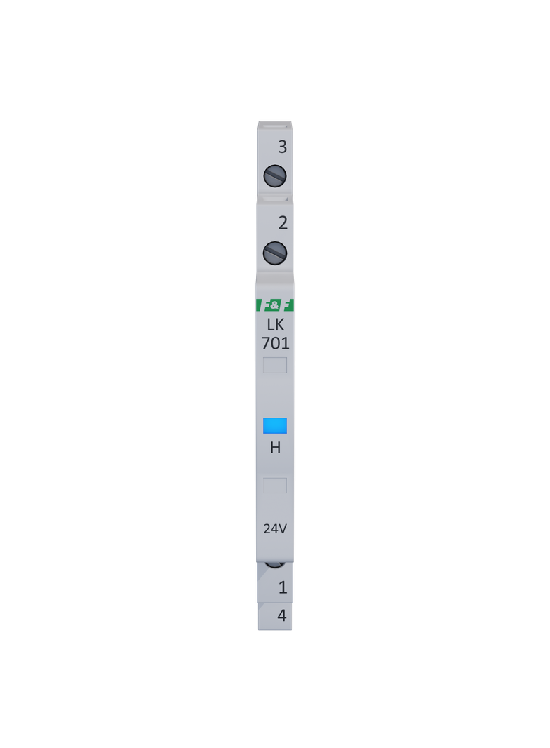 Lampka kontrolna zasilania 1/3S 12÷60V DC 12÷48V AC 1xLED NIEBIESKA LK-701B-24V F&F