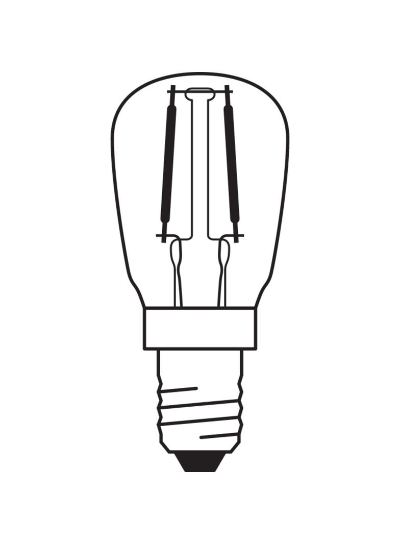 Lampa LED SPECIAL T26 10 CL 2,2W/827 230V Filament szkło przezroczyste E14