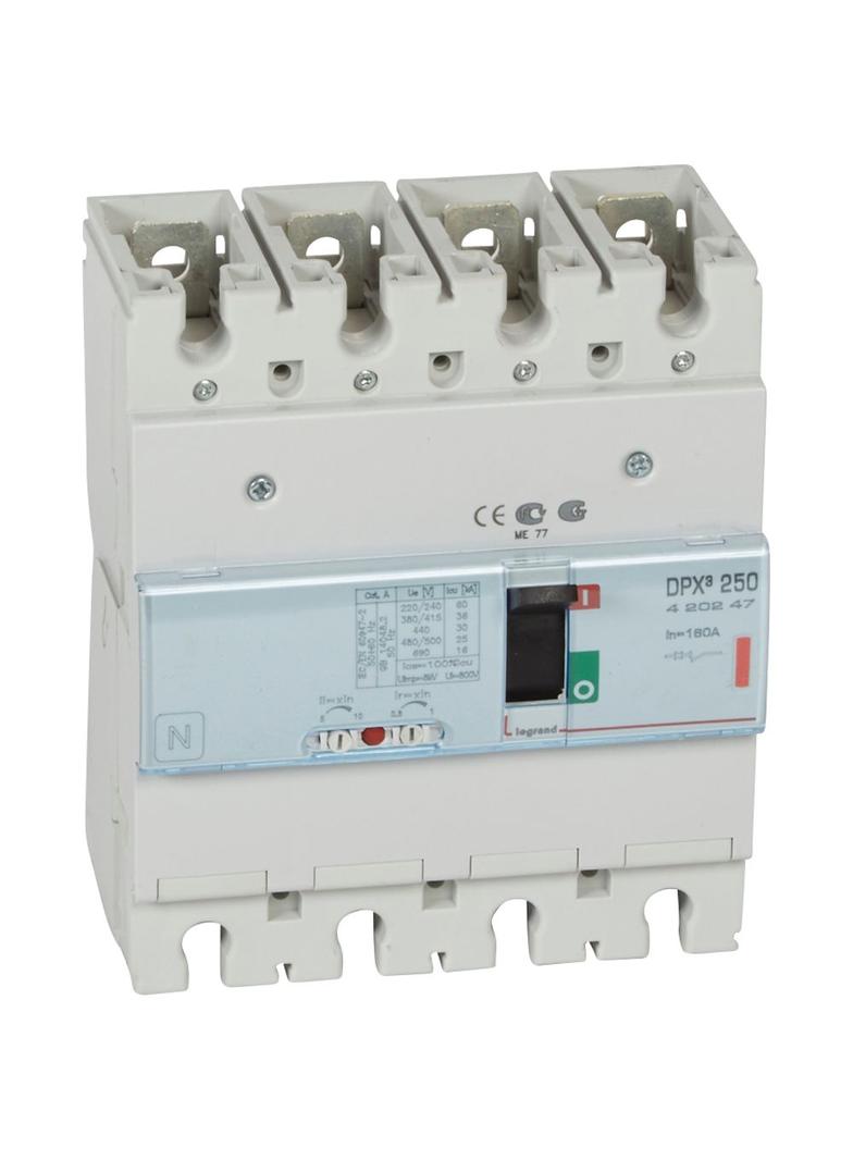 Wyłącznik DPX3 250 4P 160A 36kA 420247 LEGRAND