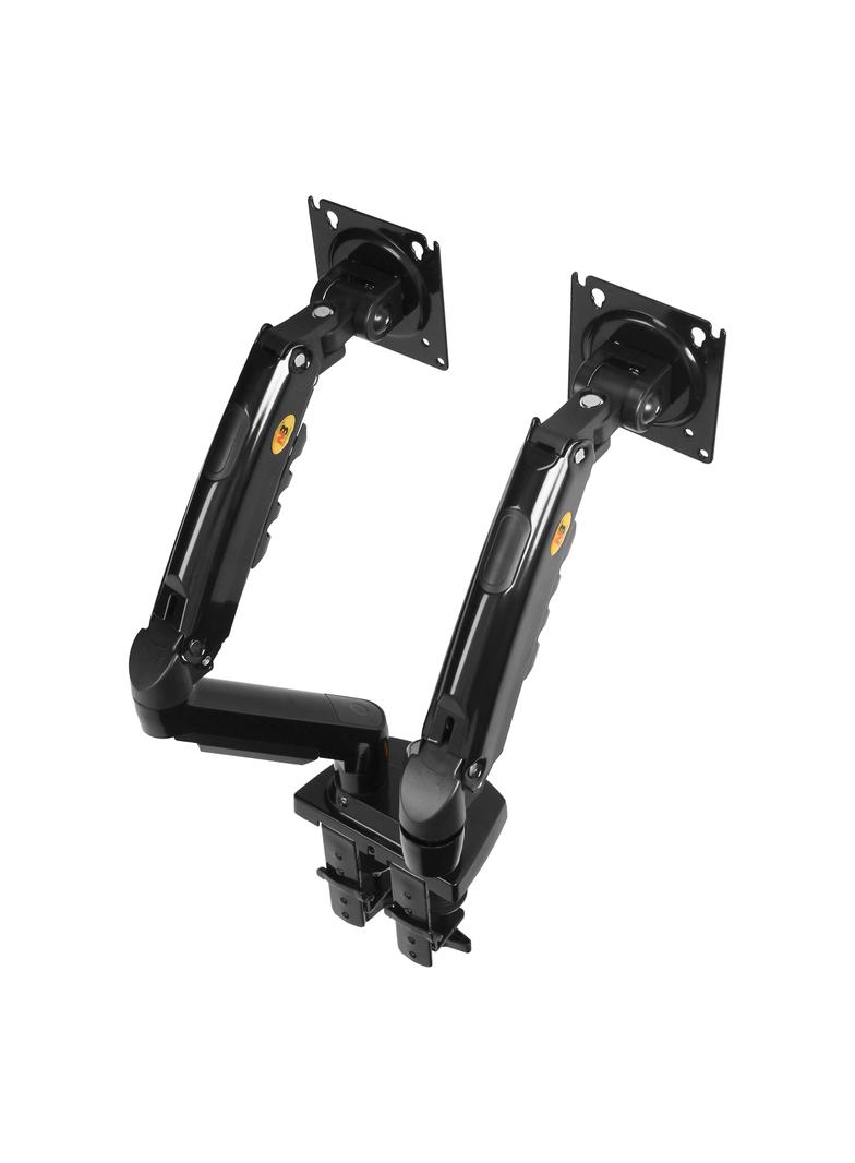 Obrotowy uchwyt biurkowy na sprężynie gazowej do dwóch monitorów LCD LED 17”-27”