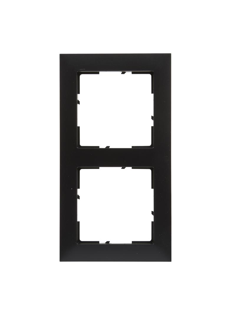 SUNO Ramka podwójna 2-krotna czarna 721522 LEGRAND