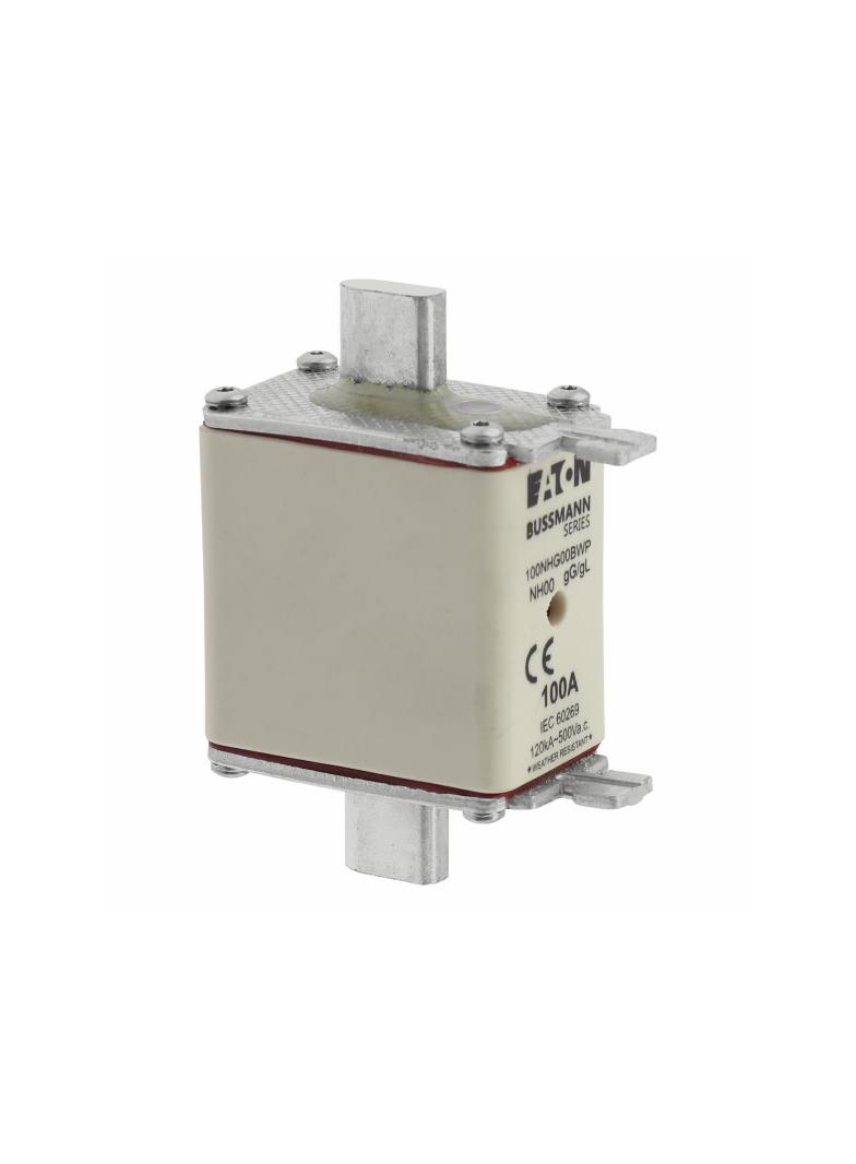 NH 100A 500V gG SIZE00 WEATHER RESISTANT NH LV 100A 500V gG rozmiar 00 WR 100NHG00BWP EATON