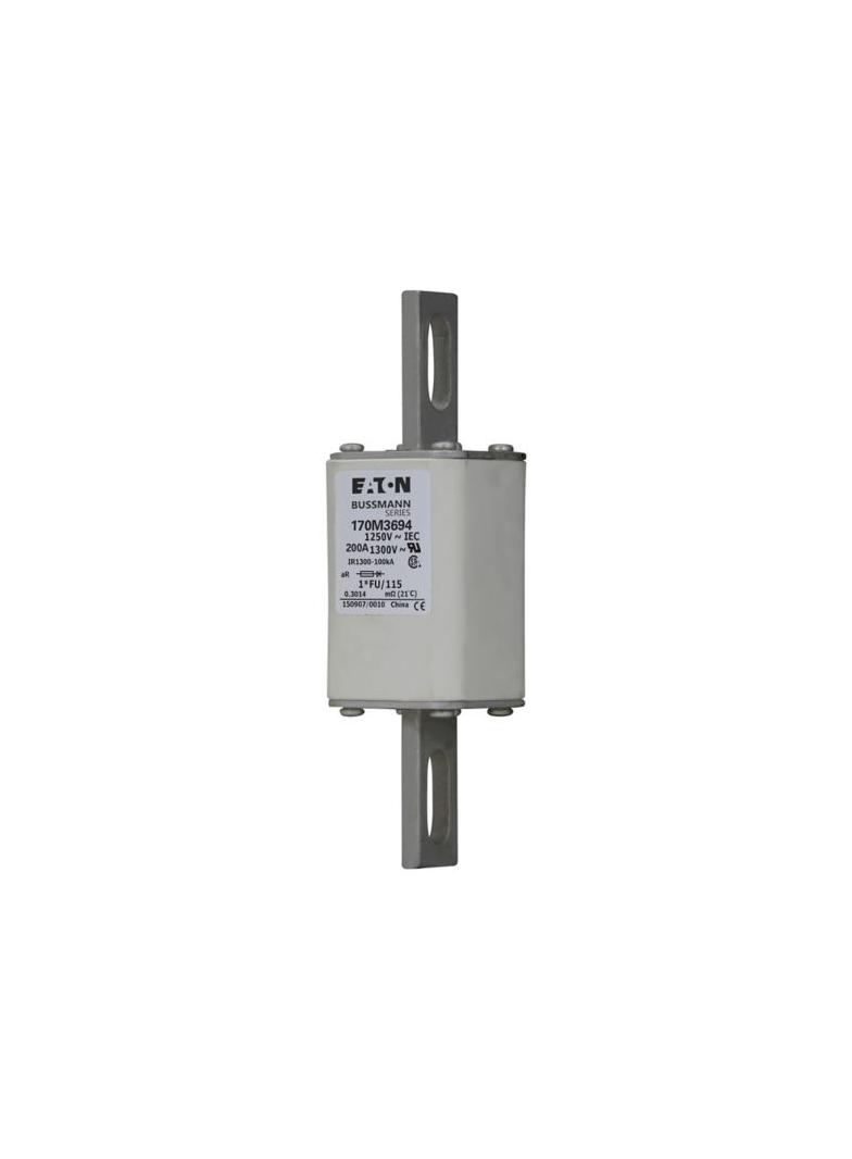 FUSE 200A 1250V 1*FU/115 AR CU Wkładka szybka 200A AC 1250V rozmiar 1 45x45x156 mm a 170M3694 EATON