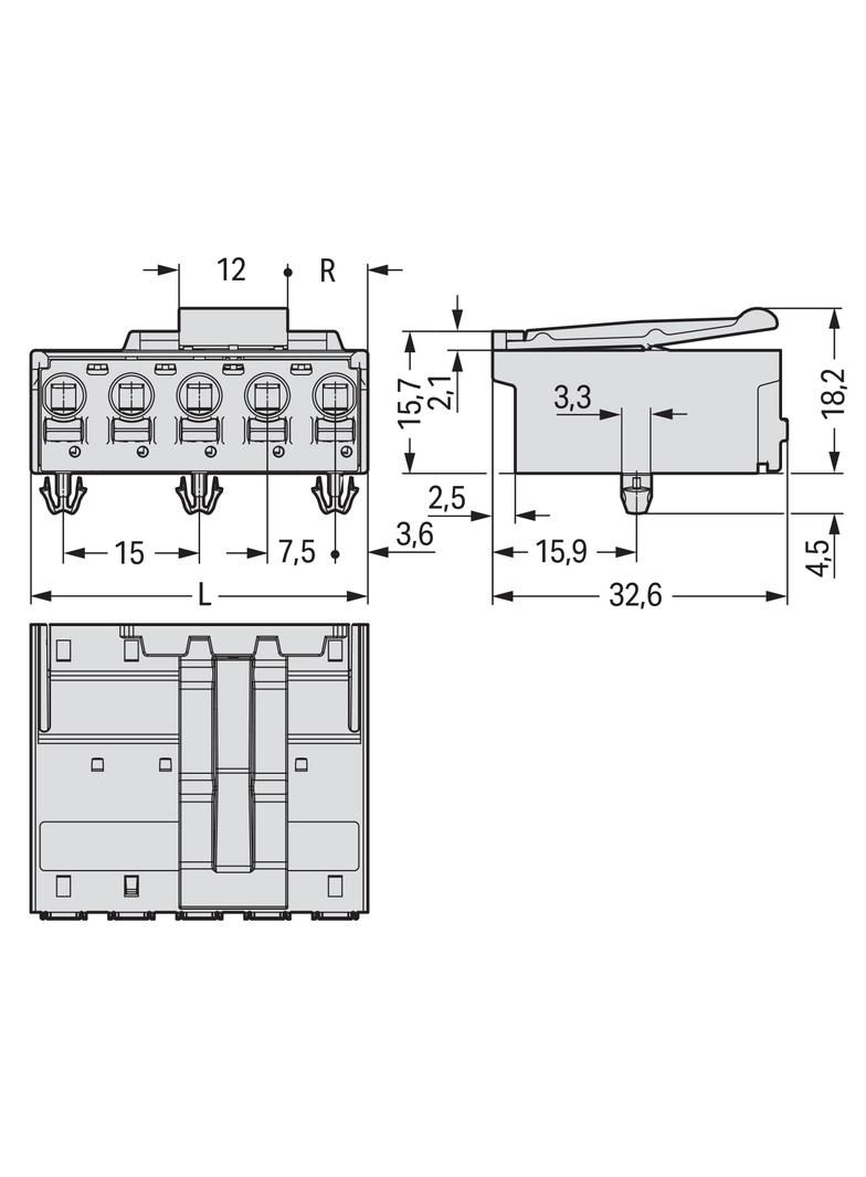 Wtyk picoMAX raster 7,5mm 5‑biegunoweunowy ze stopkami zatrzaskowymi 2092‑3525/020‑000 /50szt./ WAGO