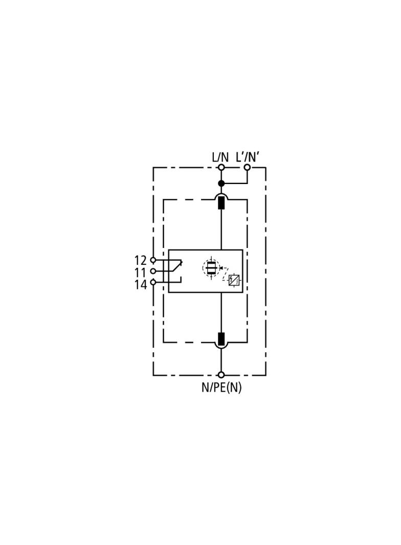 Ogranicznik przepięć DEHNbloc M 1 255 FM, 1-biegunowy do sieci 230 V AC
