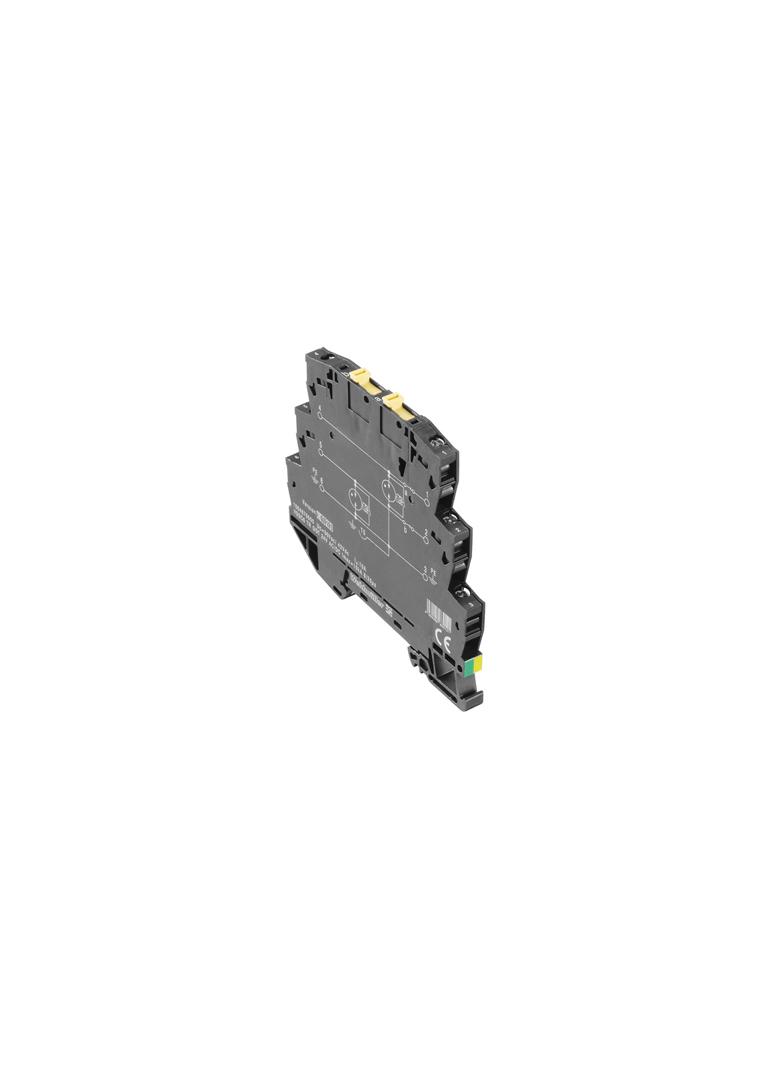 VSSC6TRGDT24VAC/DC10kA Odgromnik (sieci przesyłu danych/technologia MCR), Ochrona przeciwprzepięciowa, MSR, Cyfrowe, Liczba sygnałów: 1, AC/DC, 24 V, 34 V, 12 A, Zacisk /10szt./ 1064870000 WEIDMÜLLER
