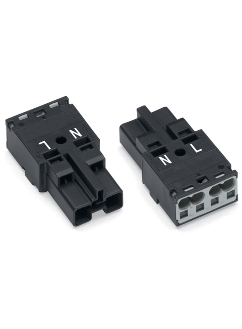 wtyk 2-torowy czarny kodowanie A