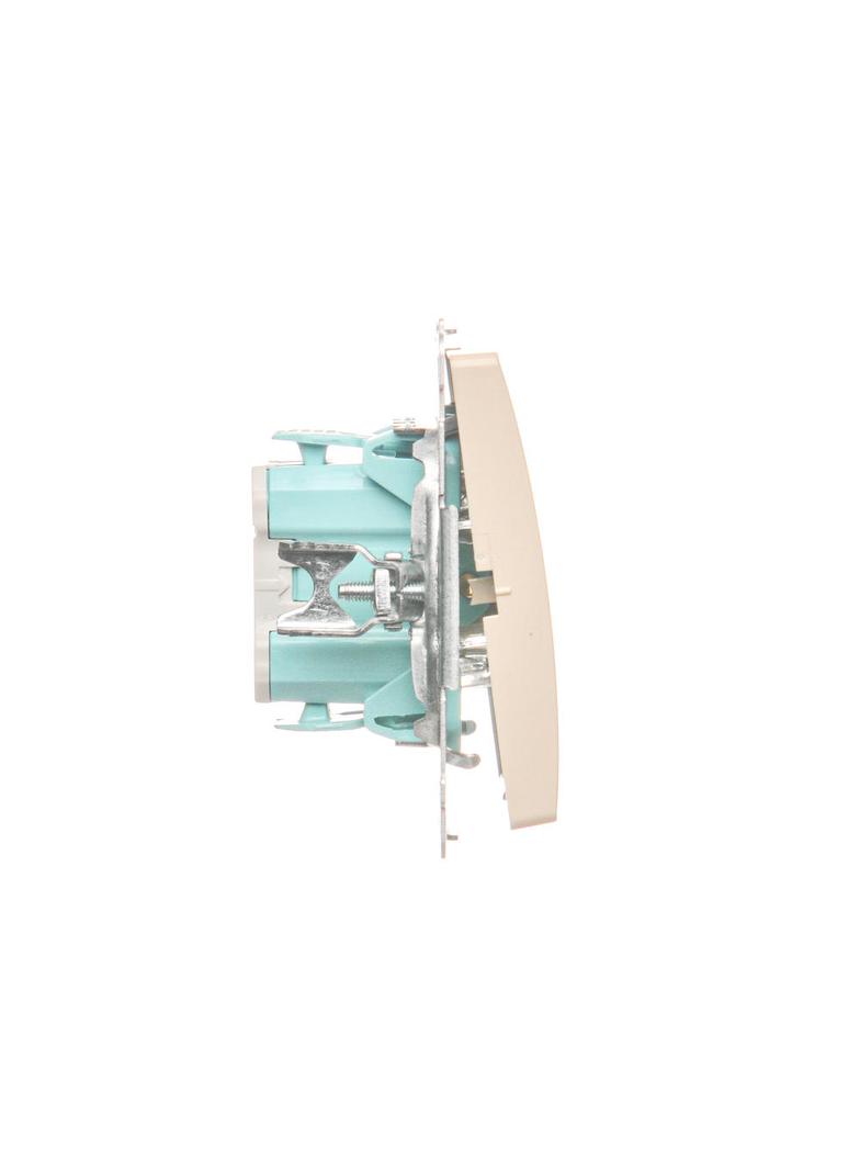 Simon Basic Przycisk dzwonek 10A szybkozłączka beż