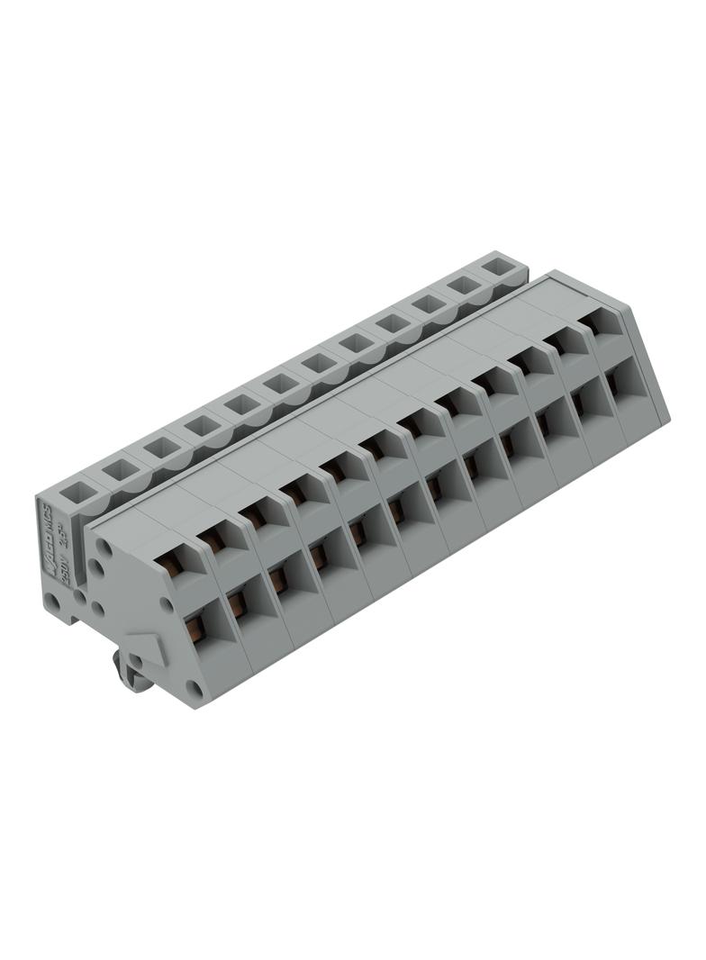 MCS-MIDI Classic gniazdo kątowe 12-bieg. szare raster 5 mm /25szt./ WAGO