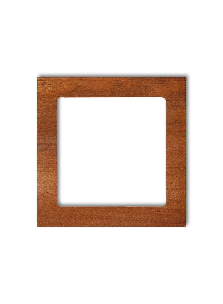 DECO Ramka uniwersalna pojedyncza- drewno (mahoń) mahoń DRD-1D KARLIK