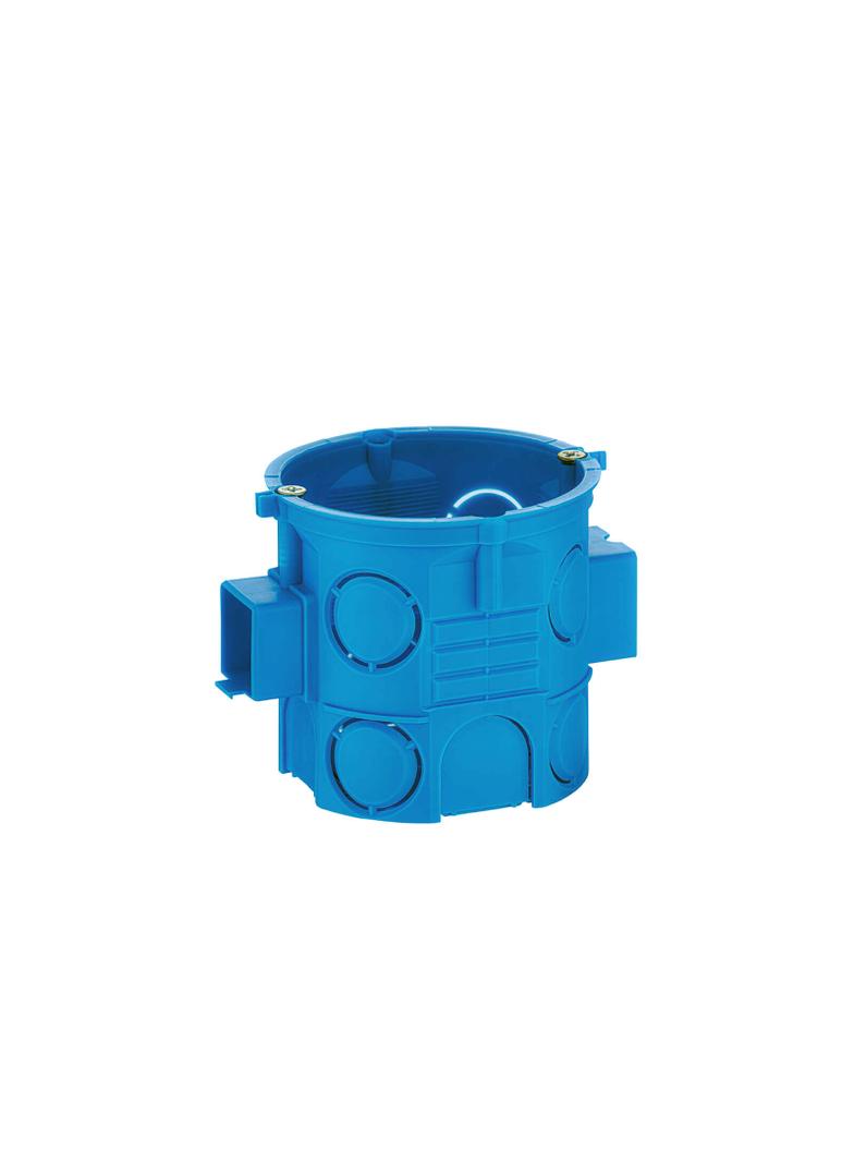 S60Dw ,  Puszka podt. O 60 szeregowa, głęboka, z wkrętami, niebieski