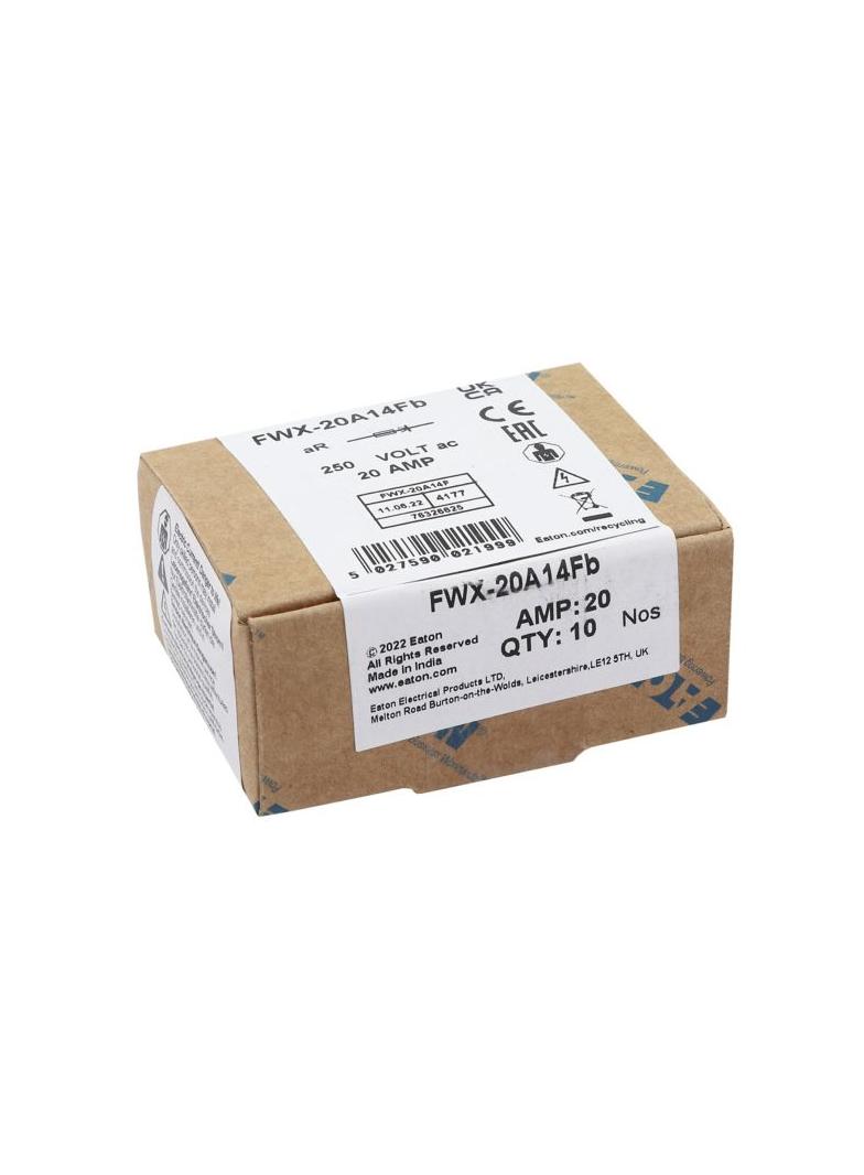 20A 250V AC 14X51mm S/COND FERRULE FUSE Wkładka szybka 20A AC 250V DC 250V 14x51 mm aR UL FWX-20A14F